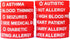 2 Pack 12 of Medical Alert Wristband Bracelets in Options