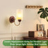 GDMQWSP Fixtures,1-5/8 Inch 4"w 6"hCylinder Glass Lamp Shade Replacement, Frosted Glass Lamp Cover for Pendant Light