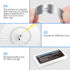 CAMWAY Straight Feeler Gauge, 32 Blades Thickness Gauge Metric Inch 0.04-0.88mm/0.0015-0.035 Inch for Valves, Spark
