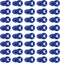 PATIKIL Running Bib Race Clips, 40 Pcs Race Fastener Race Number Buckle