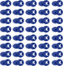 PATIKIL Running Bib Race Clips, 40 Pcs Race Fastener Race Number Buckle