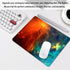 Galaxy Mouse Pad, Orange and Cyan Nebula Mouse Pads for Office Computer, Non-Slip Washable Small Mouse Mat 9.5 X 7.9