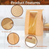 100 Pack 100 Packaging 13.7 8.3 3.5 Paper Bread Bags for Homemade Bread with Window and Label Stickers,Sourdough Bread