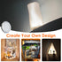 3D 001 5V Dimmable White/6000K) Single Under Cabinet LED Puck Lights Plug in, Printer LED Lamp Kit DIY USB Powered
