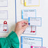 PATboard Scrum Board and Kanban Board - Magnetic Task Cards, Set of 16, Small (S), Blue