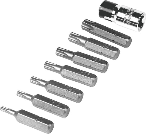 Performance Tool W1386 8-Piece Star Bit Set, Tamper Resistant
