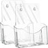 Yarlung 2 Pack Acrylic Brochure Holder, Clear Booklet Display Stand 8.5 x 11 Inches for Desk or Wall Mount