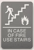 HeadLine ADA Plastic Fire Use Stairs Sign