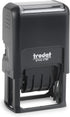 Trodat Printy 4750 Self Inking Date Stamp, Blue and Red Ink, 1" x 1-5/8"