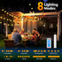 25FT 60 8 SMY Lighting Rechargeable Battery Operated LED Crystal Globe String Lights Outdoor/Indoor, Patio Hanging
