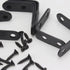 XVTHOAKU 20PCS Stainless Steel L Right Angle Support Brackets 1.57x1.57 Inch Includes 80