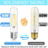 Bulb Dimmable 4000K 6W, 60 E26 Bulbs, T10 Bulbs 90+CRI 600LM, 6 Pack GvvooHome Tubular LED Edison Neutral White, watt