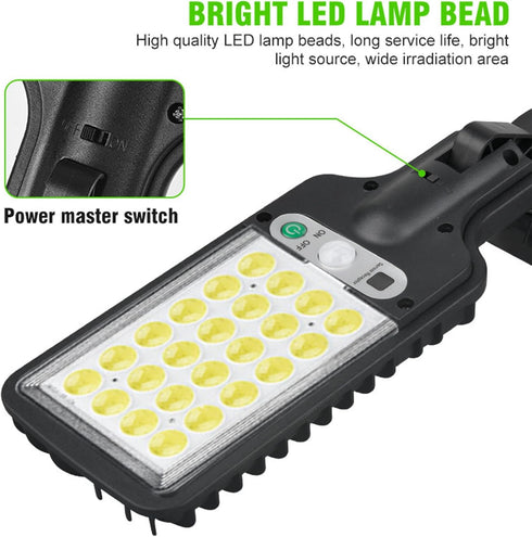3 Solar Outdoor Lights with PIR Motion Sensor Modes Waterproof Solar Garden Lights Remote Control Decorative Lights