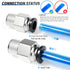 TAILONZ PNEUMATIC Male Straight 10mm Tube OD x 1/8 Inch NPT Thread Push to Connect Fittings (Pack of 10)