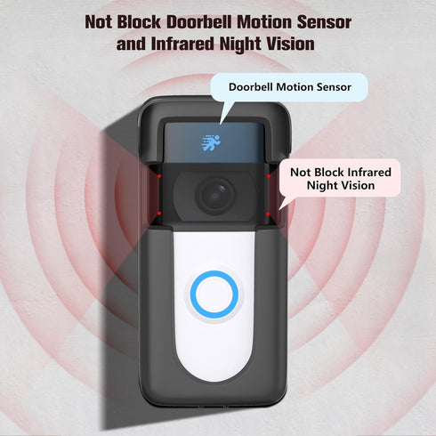Upgrade Adhesive Doorbell Mount - Compatible with Video Doorbell 1/2/3/3 Plus/4, Easy Installation, No-Drill