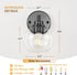 Dogvsme 1-Light E26 Bulb (Bulb Black Bathroom Vanity Lights, Wall Sconce with Glass Globe Shade, Vanity Lighting