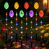 Quivorant 8 PCS Solar Easter Eggs Stake Lights, IP65 Waterproof Multicolor Outdoor Easter