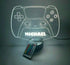 16 New Video Game Controller Gamer Name Gamertag Gaming Room Games Gift Night Light Up Table Desk Lamp LED Custom