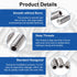 MroMax 50Pcs M3 x 4mm Flat Set Screw, 304 Stainless Steel Internal Hex Allen Head Drive Cup Point Set Screws