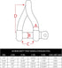 Extreme Max 3006.8216 BoatTector Stainless Steel Twist Shackle, 5/16"