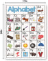 SANTSUN 26 Alphabet Educational Preschool Poster for Toddler and Kid, School Decorations for Kindergarten