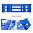 3 Packs Blue Plastic Test Tube Rack, Detachable Holder for 20mm Test Tubes, 40 Holes Lab Test Tube Rack