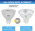 Simba Lighting LED MR16 3.5W 12V Light Bulb - 6 Pack 20W Halogen Replacement for Landscape, Accent, Track Lights