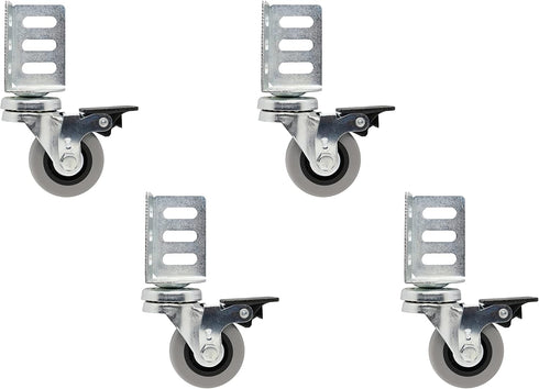 Shepherd Hardware 8126E Swivel Corner Caster, Gray