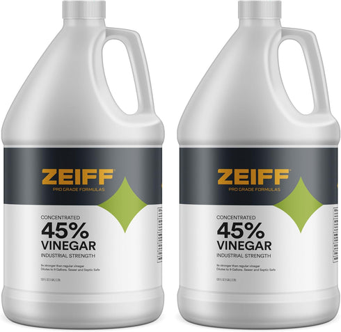 Zeiff 45% Pure Concentrated Vinegar - Technical Grade Acetic Acid Solution for