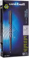 uni-ball 60143 Onyx Roller Ball Stick Pen, Black Ink, Fine Dozen