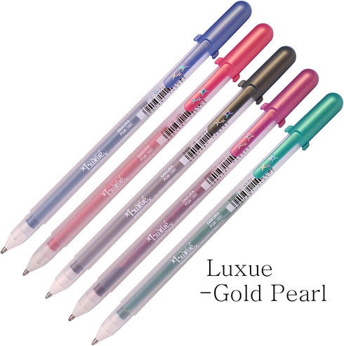 Silver Shadow Gel Ink Pen, 10-Piece 1.0 mm, Assorted Colors