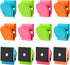 Grtard 12 Pack Magnetic Clips, Colorful Refrigerator Magnets, Scratch Free Metal Clips for Home School Office