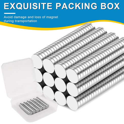 Small Magnets, 250 Pack Refrigerator Magnets - 8x2mm Rare Earth Neodymium Magnets for Crafts, Whiteboard