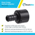 SharkBite 1/2 Inch Poly Crimp Swivel Adapter, Pack of 25 for PEX Pipe, PE-RT