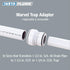Keeney Insta-Plumb 1-1/2 in. Push Fit to Connect Marvel Trap Adapter, White