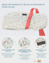 Scrub Caps Women Ponytail Light Beige Cherry Double-Sided Printed Surgical Hat with Buttons and Sweatband, Soft Nurse