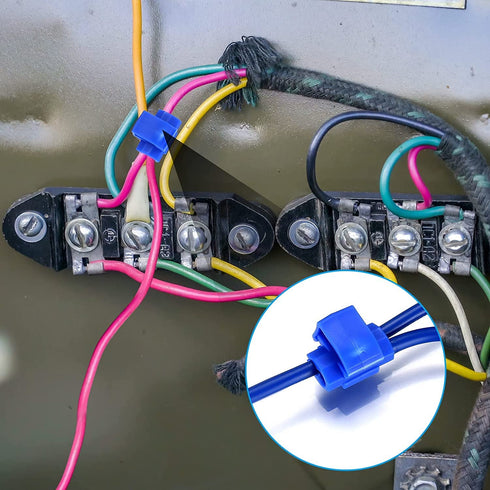 80 Pcs Quick Splice Wire Connectors, Solderless Electrical Wire Crimp Connectors Terminal Joint 22-10 AWG
