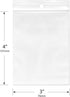 Plymor 3" x 4" Reclosable Plastic Bags, Case of 1,000, 2 Mil with Hang-Hole