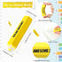 Spakon 25 Sets First Day of School Gifts, Inspirational Erasers & Organza Bag for Students