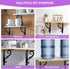 Jeffbaubl 10 Pack 7.4 Inch Decorative Shelf Brackets, L Shape Wall Mounted Shelf Support, Heavy Duty Metal Corner Brace