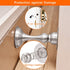 Magnetic Door Stop 4 Pack, Brushed Nickel No Drilling Needed, Soft-Catch Magnetic Door Holder for Home