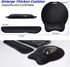 Gimars Upgrade Ergonomic Mouse Pad with Wrist Support, Superfine Fibre, Comfortable for Gaming & Office