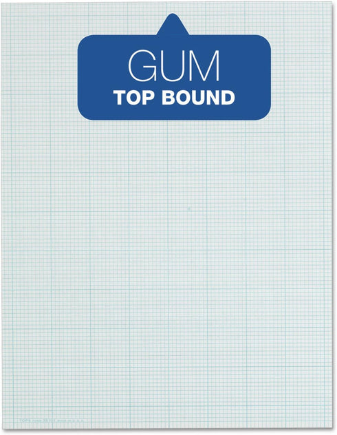 TOPS Cross-Section Pads, 8-1/2" x 11", Glue Top, Graph Rule, 50 Sheets (35101)
