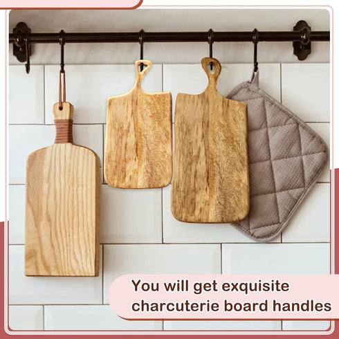 Maitys 3PCS Router Templates for Woodworking, Large Charcuterie Board Handle Template, Clear Acrylic Cutting Board