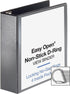 Business Source 26962 Locking D-Ring View Binder, 3-Inch Capacity, 11-Inch x 8-1/2-Inch, Black