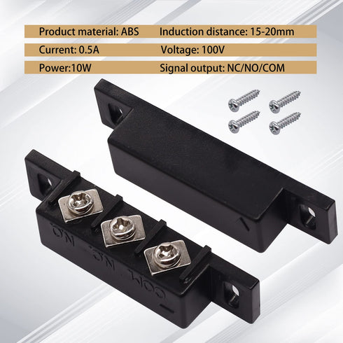2pcs MC-31B weideer Magnetic Reed Switch Wired Surface Mount Normally Open Closed NC NO Door Contact Sensor Alarm