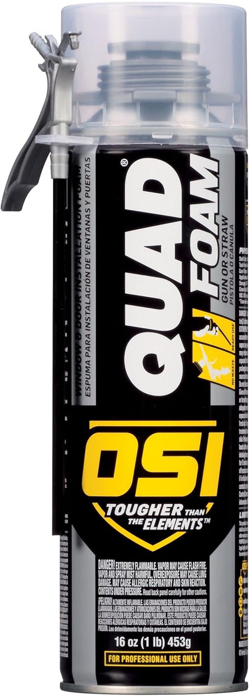OSI Quad Foam Window and Door Installation Foam, 16 oz Can