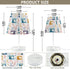 Krafig Colorful Sewing Machine Florals Table Lamp Nightstand Lamp with Linen Fabric Lamp Shade Night Light Bedside Desk