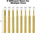 LFSEMINI Set, 22pcs Hammer Pin Punch Removing Repair Tools, Including Universal Block, Brass Pin Punches, Steel Pin