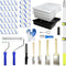 Qrenia Paint Roller Kit with 2 to 4 FT Extension Pole for House